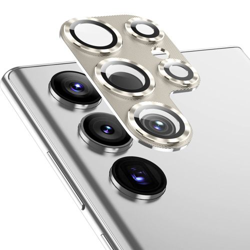 For Samsung Galaxy S25 Ultra S24+ Metal Tempered Glass Camera Lens Protector