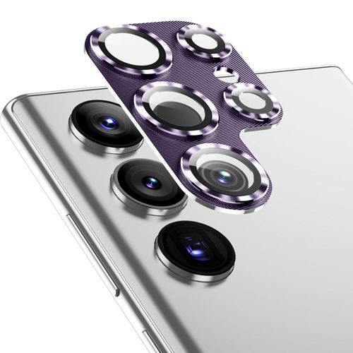 For Samsung Galaxy S25 Ultra S24+ Metal Tempered Glass Camera Lens Protector