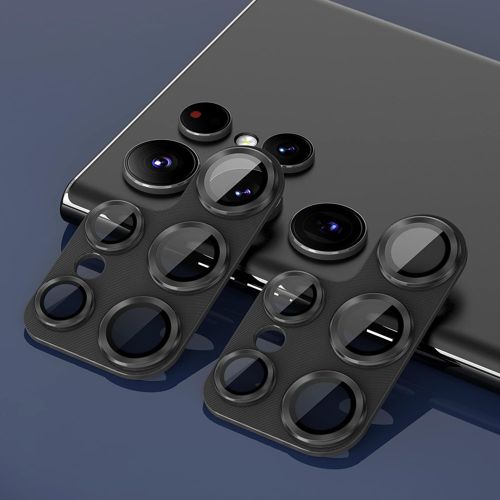 For Samsung Galaxy S25 Ultra S24+ Metal Tempered Glass Camera Lens Protector