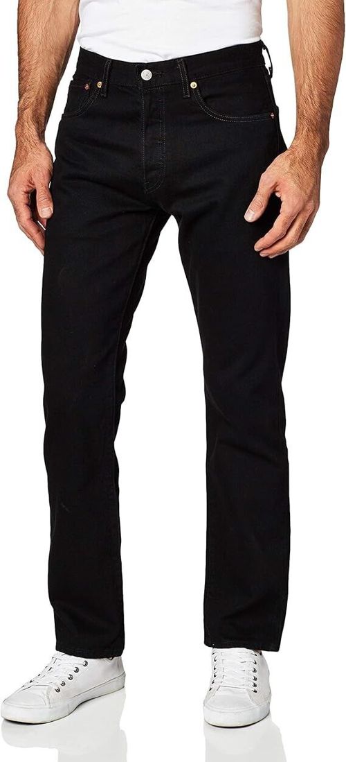 Levis Men's 501 '93 Original Fit Denim Jeans Straight Leg Button Fly Black 36x30