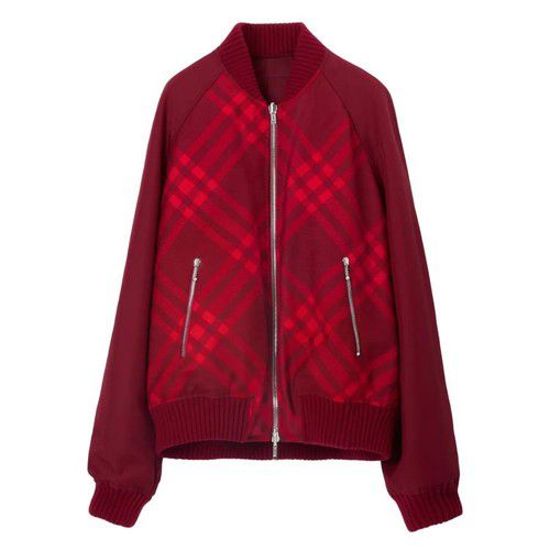 Burberry Men's Ripple Reversible Check-Print Bomber Jacket