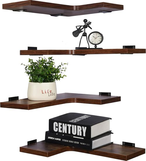 Corner Shelf Wall Mount, Corner Floating Shelves for Wall Decor Storage, Corner 