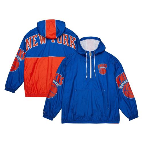 MENS MITCHELL & NESS TEAM OG 2.0 ANORAK WINDBREAKER KNICKS