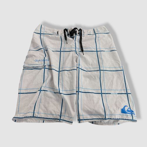 $58 Quiksilver Men's White Electric 21 Board Shorts Swimwear Size 30