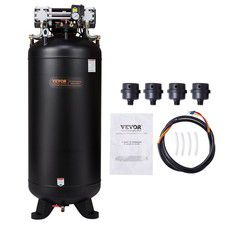 Uimoso 80 Gallon Air Compressor 6.5HP 15.5 SCFM@90 PSI 145PSI Oil Free