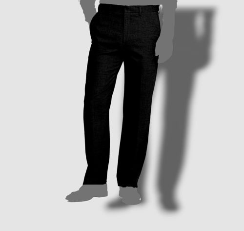 $195 Perry Ellis Portfolio 32W 32L Men Fit Gray Flat-Front Trousers Dress Pants