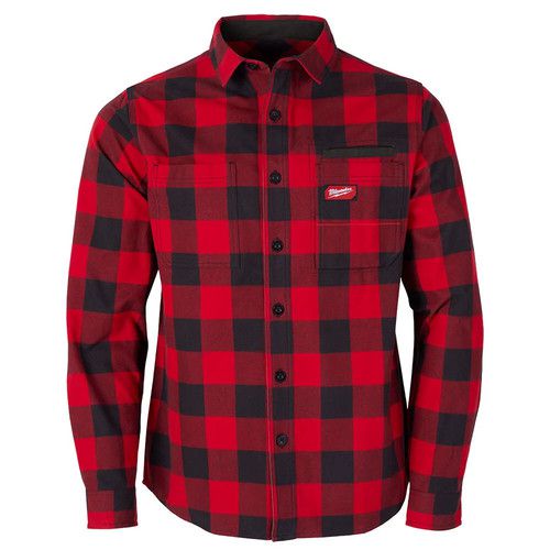 Milwaukee Gridiron Flannel Shirt - Red Small
