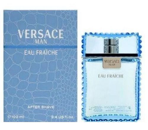 Versace Man Eau Fraiche 3.4 oz After Shave Lotion for Men New In Box