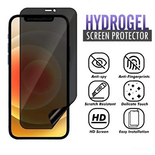 2X Privacy Hydrogel Screen Protector For iPhone 17 16 15 14 13 12 11 Pro Max XR