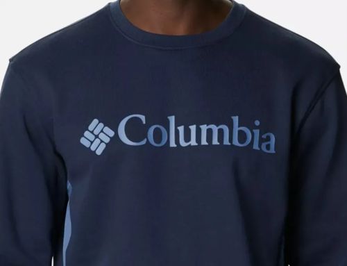 Columbia Men's Logo Fleece Crew Collegiate Navy Size M