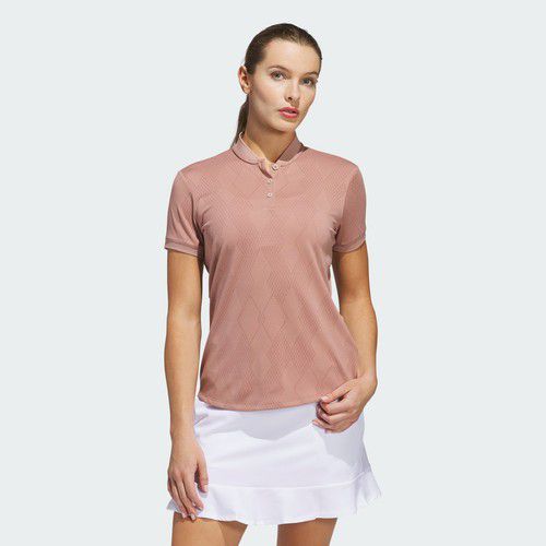 adidas women Ultimate365 Diamond Jacquard Polo Shirt