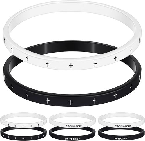 Silicone Christian Bracelets with Inspirational Bible Verses for All Faiths