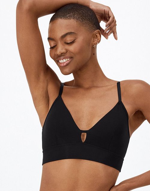 Hanes Originals Women's SuperSoft Longline Triangle Bralette