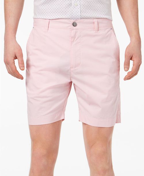 $125 Construct Con.Struct Mens Pink Flat Front Classic Fit Chino Shorts Size 36