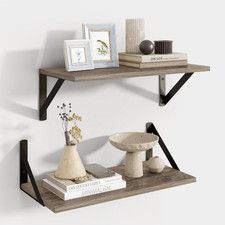 Floating Shelves for Wall, 16W X 8D Floating Shelves Set of 2, 8 Inch Deep Rusti