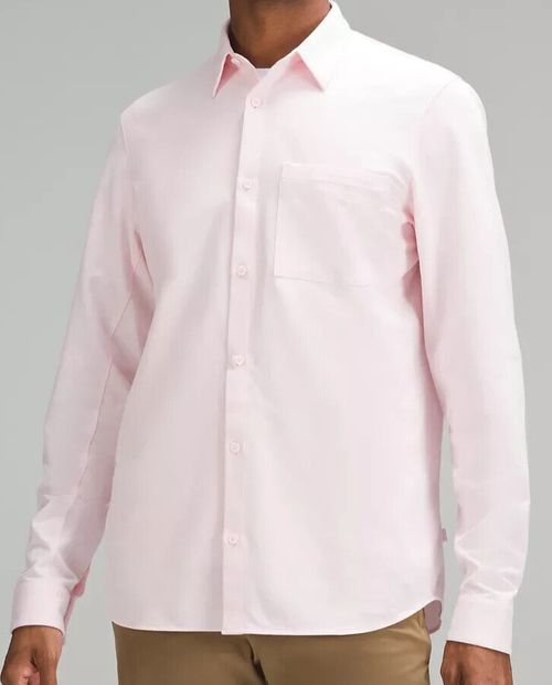 Lululemon Commission Long-Sleeve Shirt  Strawberry Milkshake Men's Large