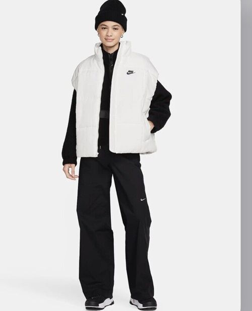 Women Nike Sportswear Classic Puffer Therma-FIT LOOSE Vest White FB7679-100 XL