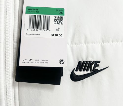 Women Nike Sportswear Classic Puffer Therma-FIT LOOSE Vest White FB7679-100 XL