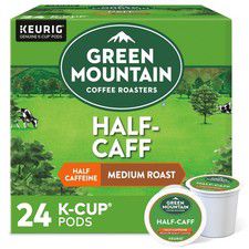 Green Mountain Coffee Roasters Half Caff Coffee, K-Cup Pods, Medium Roast, 24ct