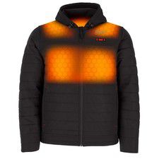 Milwaukee M12 12V Mens Heated Axis Hooded Jacket With Battery, Black, Medium