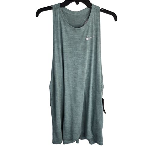 Nike Mossy Green Racerback Back Slit Standard Fit Women's Training Tank Top XL