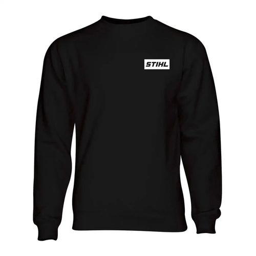 Stihl Cotton/polyester Unisex Signature Crew Sweatshirt, Black, Large