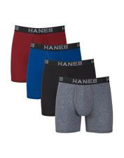 Hanes Men's Boxer Brief 4-Pack Ultimate Comfort Flex Fit Total Support Pouch