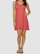 $328 FIG Women's Pink Axa Printed Sleeveless Tulip Hem Jersey Dress Size L