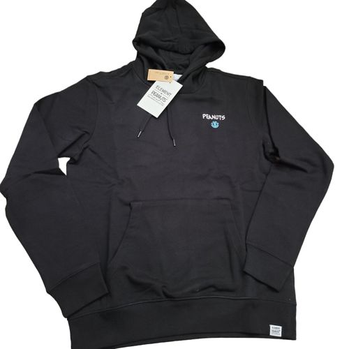 Element Men's Peanuts Good Times Hoodie Flint Black Size XL