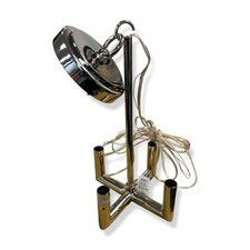 $299 Neiman Marcus Silver 4 - Bulb Cross Hanging Pendant Light