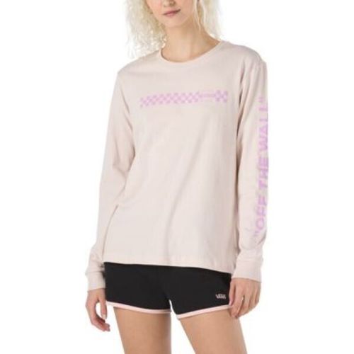 Vans Mixed Up Fun Hushed Pink Long Sleeve Tee VN05ART9P1 Women's Tshirt Size M