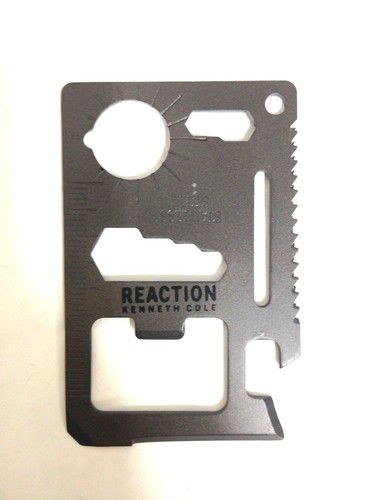 $75 Kenneth Cole All In One Steel 8 Multi Purpose Card Tool Knife Kit Multi-Tool