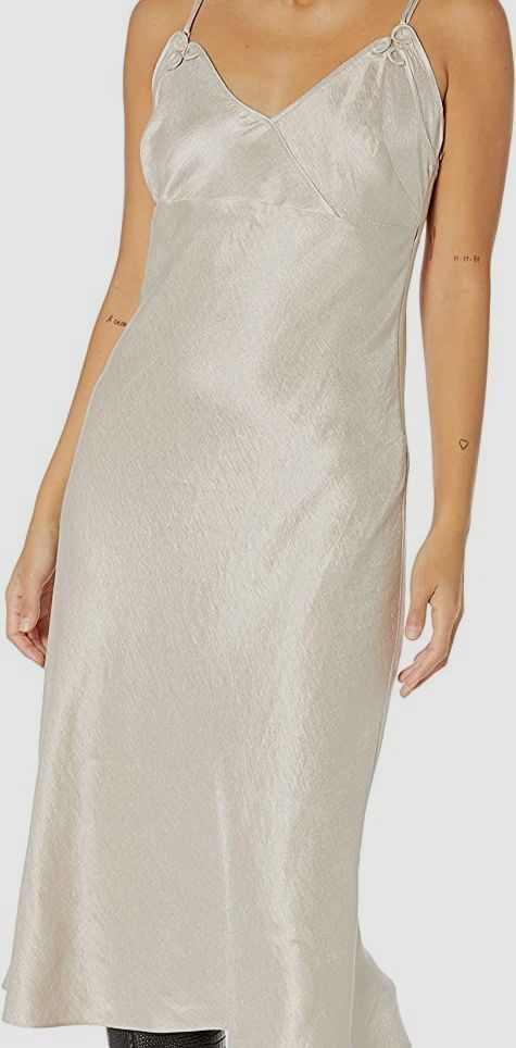 $278 Joie Coreen Women Grey Surene Midi Dress Size S