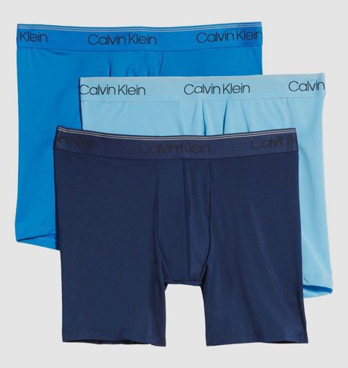 $49 Calvin Klein Underwear Men's Blue Logo Nb2570 3-Pack Micro Boxer Brief XL