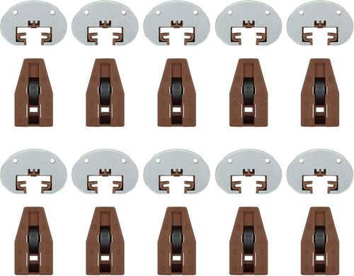 10 Pack Drawer Track Guides and Glides for Kenlin Rite-Trak II Replacement