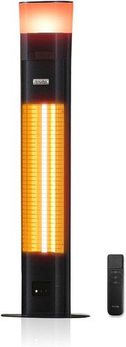 Infrared Patio Heater with Speaker & Mood Light, 1500W, Waterproof, 43