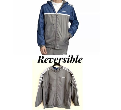 Men adidas Originals Linear Reversible Windbreaker Jacket FT9280