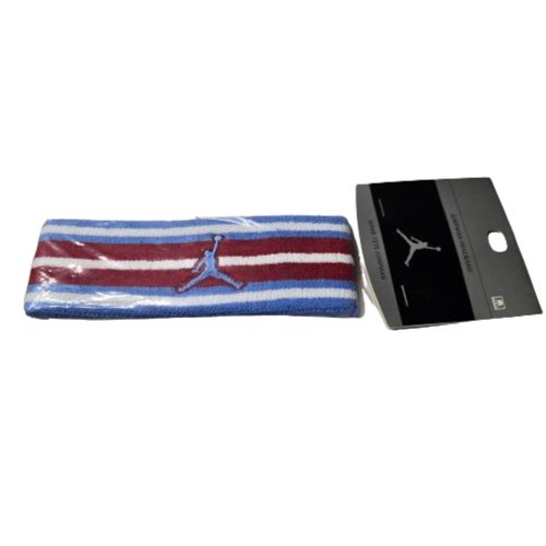 Vintage Jordan Jumpman Blue Red Striped Workout Unisex Headband One Size NEW