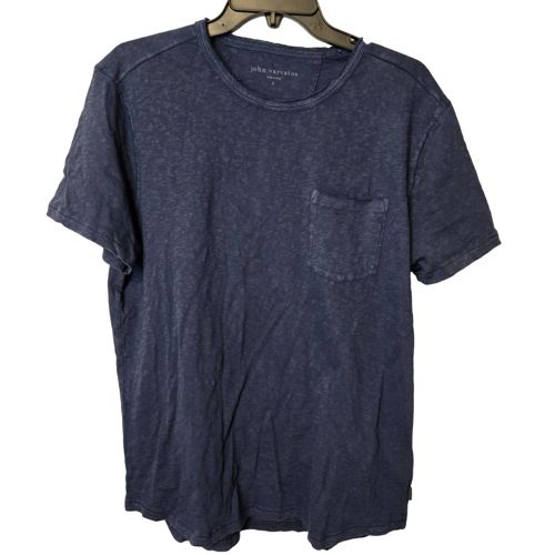 John Varvatos Navy Cooper Vintage Wash Pocket Tee Short Sleeve Men's T-shirt L