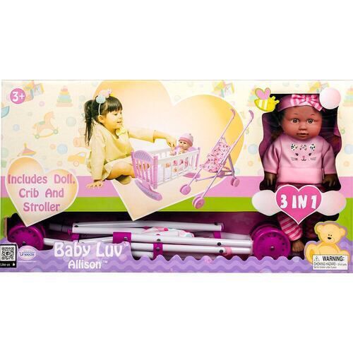 Kid Concepts 61251 12'' 3-in-1 Baby Doll Set