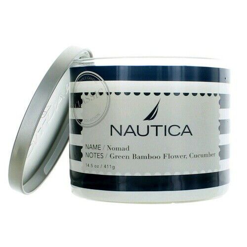 Nomad by Nautica Scented Candle Wax Soy 14.5 oz Brand New