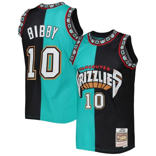 MITCHELL & NESS NBA SPLIT SWINGMAN JERSEY VANCOUVER GRIZZLIES 2000 MIKE BIBBY