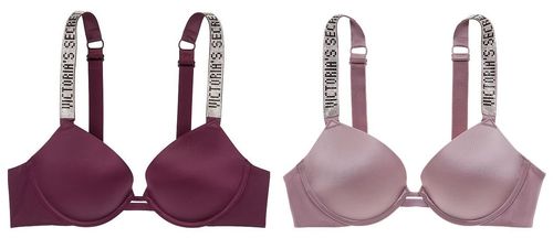 $70 VICTORIAS SECRET VERY SEXY SATIN SHINE STRAP PUSH-UP BRA NWT Free Shipping