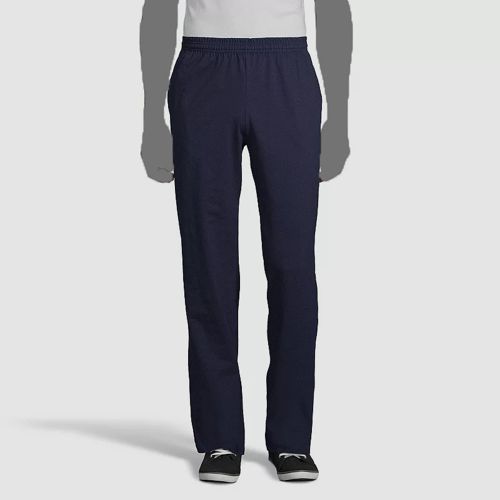 $28 Hanes Men's Blue ComfortSoft Jersey Pocket Pajama Pants Sleepwear Size L