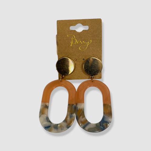 Berry Womens Pink Acrylic Drop Earrings