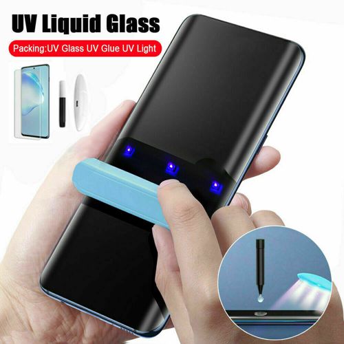 For Samsung S23 S24Ultra S22 UV Liquid Full Glue Tempered Glass Screen Protector