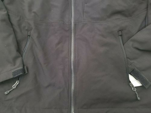 Free Country Men's Faux Fur Lined Softshell Jacket Jet Black Size M 