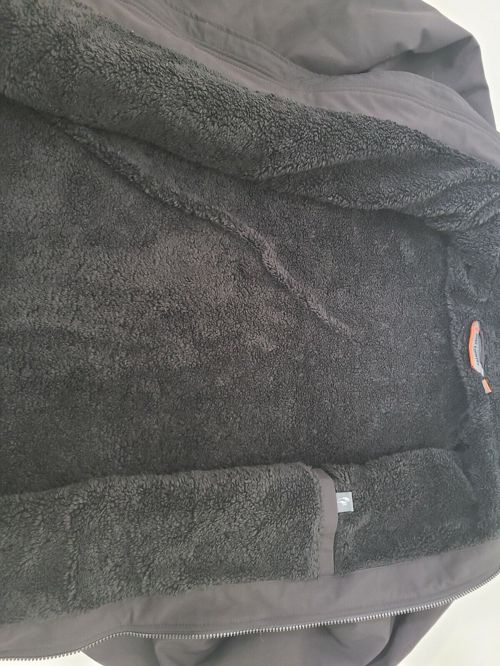 Free Country Men's Faux Fur Lined Softshell Jacket Jet Black Size M 