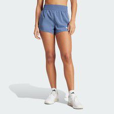 adidas women Pacer Training 3-Stripes Woven High-Rise Shorts