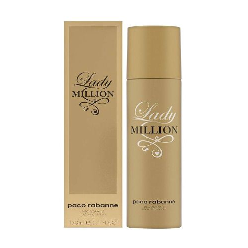Lady Million by Paco Rabanne 5.1 oz Deodorant Spray for Women NIB